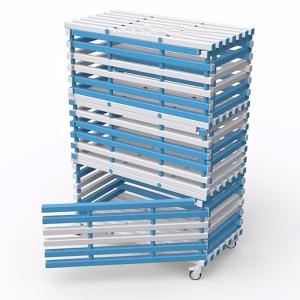 Купить Стеллаж 3-х секционный закрывающийся, разборный жесткий ПВХ 1380х720х2005 мм в Белореченске 